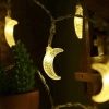 20L moon light string, 4-meter LED light string, star and moon light, full sky star, festival five-pointed star, curtain light, ins Internet celebrity girl heart, star Christmas colorful light Specification image